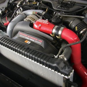 Ford F450 Performance Air Intake - Banks Power - High-Ram - Red - `05-`07